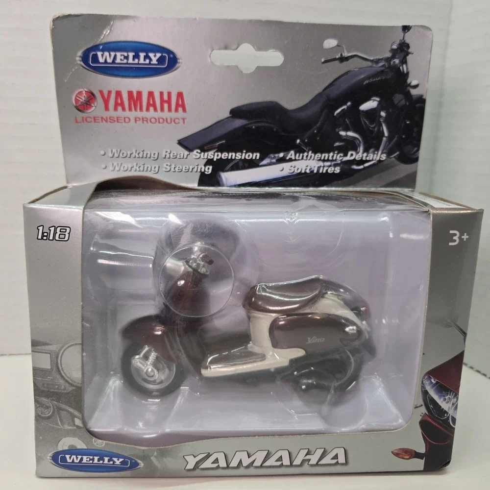Welly Collection Yamaha No.12142‎ 1999 VINO YJ50R Motorcycle Die Cast Metal New